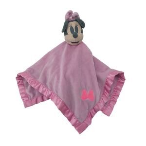 Disney Baby Baby Minnie Mouse Security Blanket Plush Pink